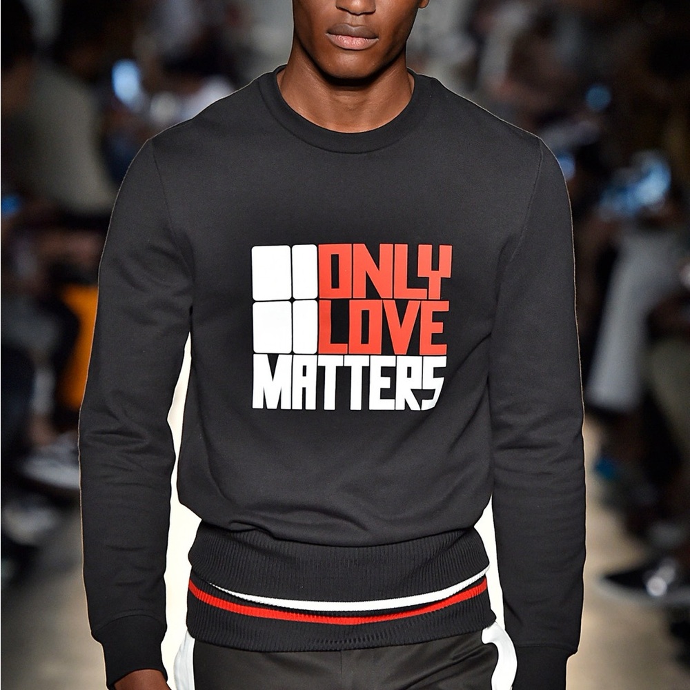 PORTS 1961 sweatshirt black love red type runway